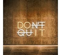 Don't Quit LED Neon Sign for Wall Decor, DO IT Neon Lights Party Decorations, USB Powered Switch Neon Lights lighting adjustable for Office Room, Gym Room, Man Cave, Gamer Room