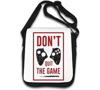 Don't Quit The Game Broken Controller Graphic Shoulder Bag White