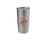 Don't Run Away from Challenges Run Over Them - Stainless Steel Insulated Tumbler