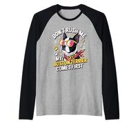 Don't Rush Me My Boston Terrier Comes First Quote Raglan Baseball Tee