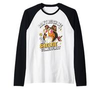 Don't Rush Me My Sheltie Comes First Funny Raglan Baseball Tee