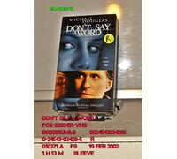 Don't Say a Word [VHS]