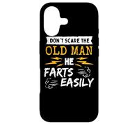 Don't Scare Old Man He Farts Easily Gag Senior Dad Pensioner Case for iPhone 17