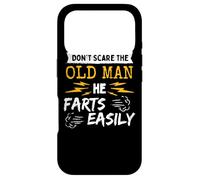 Don't Scare Old Man He Farts Easily Gag Senior Dad Pensioner Case for iPhone 17 Pro