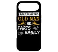 Don't Scare Old Man He Farts Easily Gag Senior Dad Pensioner Case for iPhone Air