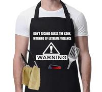 Dont Second Guess The Cook Mens Apron Gift For Him Chef Boyfriend Dad Husband Her Wife Mum Stocking Filler Christmas Birthday Retirement Novelty Funny Idea Friend Brother Fathers Day Secret Santa
