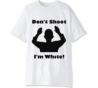 Dont Shoot Im White Racist Men's T-Shirt. Small