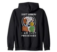 DON'T SORROW I AM JUST POSSESSED Occult Witchcraft Gothic Zip Hoodie
