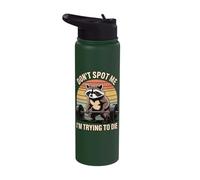 Don't Spot Me I'm Trying to Die Gym Workout Stainless Steel Insulated Water Bottle