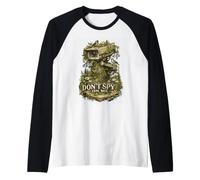 Don't Spy On Me Privacy Matters Funny Quote Surveillance Raglan Baseball Tee