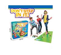 Don't Step in It Game,blindfolded step on poop board game, children's game