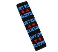 Don't Stop Believing Chicago Flag Car Seat Belt Pad Strap Belts Covers Universal Auto Part Accessories 1PCS