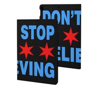 Don't Stop Believing Chicago Flag Compatible with iPad Protective Case