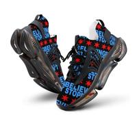 Don't Stop Believing Chicago Flag Men's Running Shoe 9women/7men（EUR40）