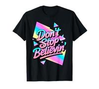 Don't Stop Believing Disco Vintage 70s 80s Design T-Shirt