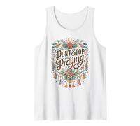 Don't Stop Praying Boho Christian Retro Tank Top
