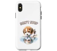 Don't stop retrieving, Cute golden dog Owner. Case for iPhone X/XS