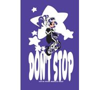 Don't stop you're doing wheelie great! dot grid notebook (purple variant): Cute motorcycle girl | Dot gridded notebook 5 x 5 mm | 192 pages | 5.5 x 8.5 hardcover | Designer made (Motor rush)