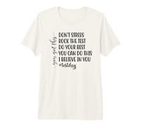 Don't Stress Rock The Test Student Exam Motivation Premium T-Shirt