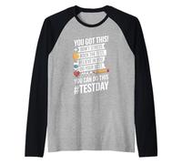 Don't Stress Standardized Exams Teacher Motivation Prep Raglan Baseball Tee