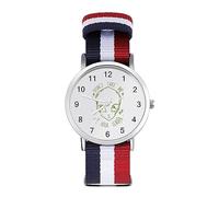 Don't Take Me to Your Leader Sport Watch for Men Women Nylon Strap Wrist Watch Analog Quartz Watch