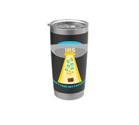Don't Take My Paycheck Funny Hilarious IRS Alien Abduction Stainless Steel Insulated Tumbler