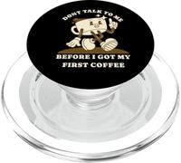 Don't Talk To Me Before My First Coffee Funny Design PopSockets PopGrip for MagSafe