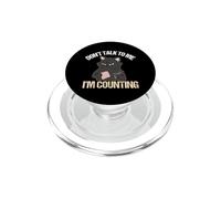 Don't Talk To Me I'm Counting Cat Cross Stitch Neddlepoint PopSockets PopGrip for MagSafe
