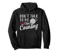 Don't Talk To Me I'm Counting Crochet Pullover Hoodie