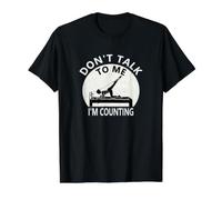 Don't Talk to me I'm Counting Funny Reformer Pilates Lover Value Graphic T-Shirt, Men, Black, M