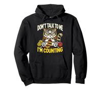 Don't Talk to Me I'm Counting Knitting Yarn Funny Cat Pullover Hoodie