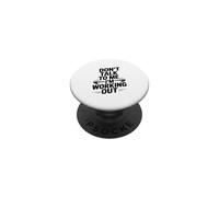 Don't Talk To Me I'm Working Out Gym Humor PopSockets Adhesive PopGrip