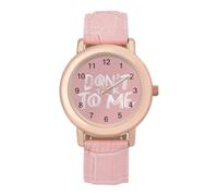 Don't Talk to Me Women's Wrist Watch Fashion Alloy Quartz Watch with Strap Easy to Read