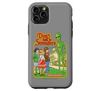 Don't Talk to Strangers Alien UFO Retro Funny Adult Humor Case for iPhone 11 Pro