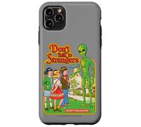 Don't Talk to Strangers Alien UFO Retro Funny Adult Humor Case for iPhone 11 Pro Max