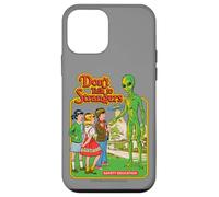 Don't Talk to Strangers Alien UFO Retro Funny Adult Humor Case for iPhone 12 mini