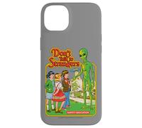 Don't Talk to Strangers Alien UFO Retro Funny Adult Humor Case for iPhone 14 Plus
