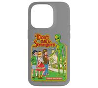 Don't Talk to Strangers Alien UFO Retro Funny Adult Humor Case for iPhone 14 Pro