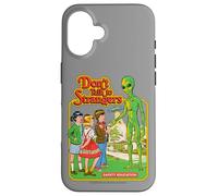 Don't Talk to Strangers Alien UFO Retro Funny Adult Humor Case for iPhone 16