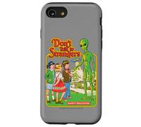 Don't Talk to Strangers Alien UFO Retro Funny Adult Humor Case for iPhone SE (2020) / 7 / 8