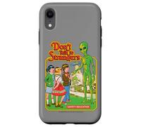 Don't Talk to Strangers Alien UFO Retro Funny Adult Humor Case for iPhone XR