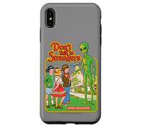 Don't Talk to Strangers Alien UFO Retro Funny Adult Humor Case for iPhone XS Max