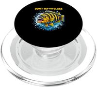 Dont Tap The Glass Funny Angry Cichlid Fish Aquarium PopSockets PopGrip for MagSafe