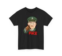 Don't Tell Him Pike T-Shirt, Dad's Army T-Shirt, Novelty Gift for Dad Black