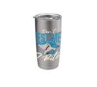 Don't Test Me I Bite - Shark Lover Marine Biologist Stainless Steel Insulated Tumbler