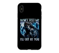 Dont Test Me I'll Cry At You Funny Unhinged Y2K Meme Absurd Case for iPhone XS Max