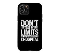 Don't Test My Limits L'Hospital Calc Math Pun Calculus joke Case for iPhone 11 Pro