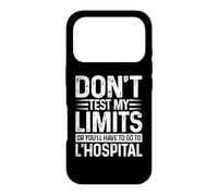 Don't Test My Limits L'Hospital Calc Math Pun Calculus joke Case for iPhone 17 Pro