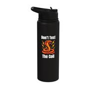 Don't Test The Coil - Cobra Snake with Lightning Graphic Stainless Steel Insulated Water Bottle