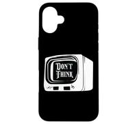 Don't Think Fake TV News Indoctrination Sheep Conspiracy Case for iPhone 16 Plus
